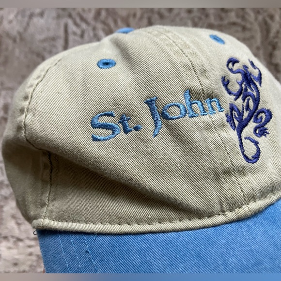 NEW!! St. John Virgin Islands Adjustable Velcro Baseball Hat - Picture 4 of 5